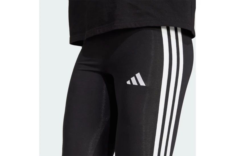 Adidas Essentials 3-Stripes Γυναικείο Μακρύ Κολάν Μαύρο, Λευκό