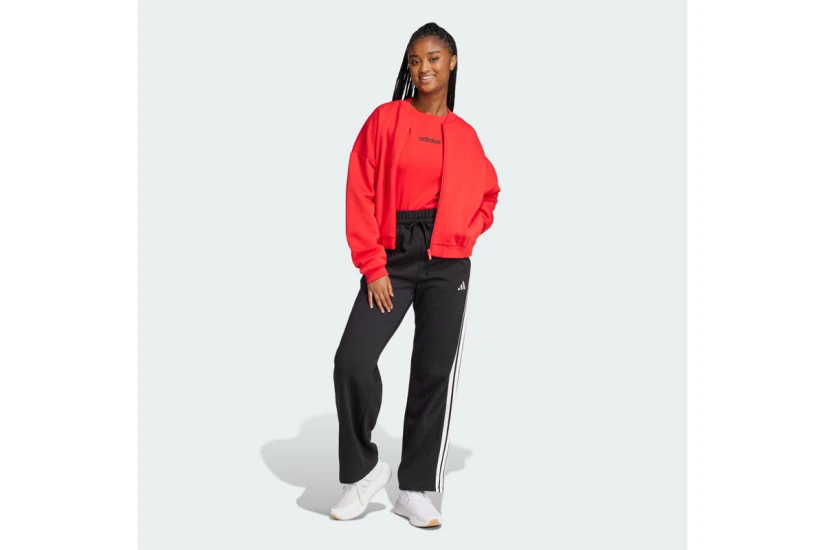 Adidas Essentials 3-Stripes Fleece Γυναικείο Παντελόνι Φόρμας