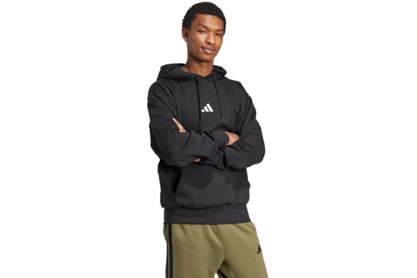 Adidas Performance Feelcozy Ανδρικό Φούτερ με Κουκούλα Μαύρο
