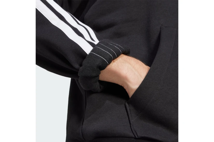 Adidas Performance Essentials 3-Stripes Fleece Ανδρικό Φούτερ με Κουκούλα