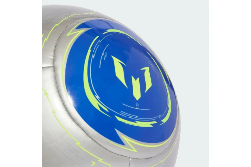 Adidas Performance Messi Club Μπάλα Ποδοσφαίρου Ασημί, Μπλε Σκούρο, Κίτρινο Φλούο