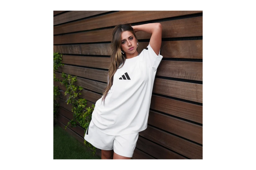 Adidas Performance Z.N.E. Γυναικείο Κοντομάνικο T-Shirt Λευκό