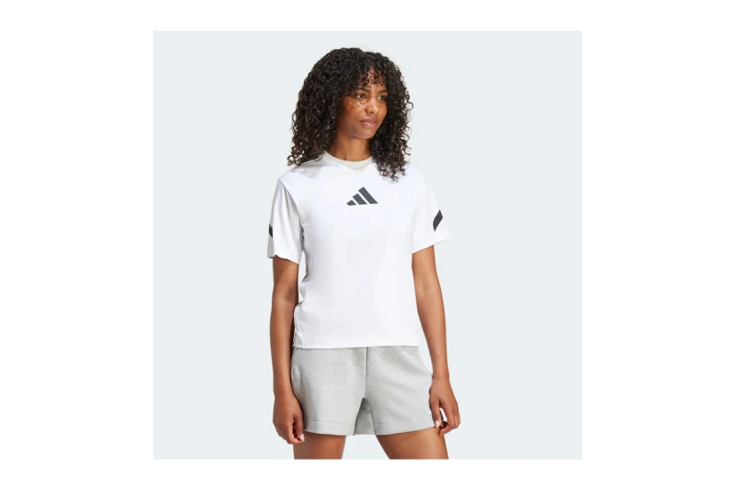 Adidas Performance Z.N.E. Γυναικείο Κοντομάνικο T-Shirt Λευκό