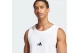 Adidas Performance Essentials Small Logo Ανδρική Αμάνικη Μπλούζα Λευκή