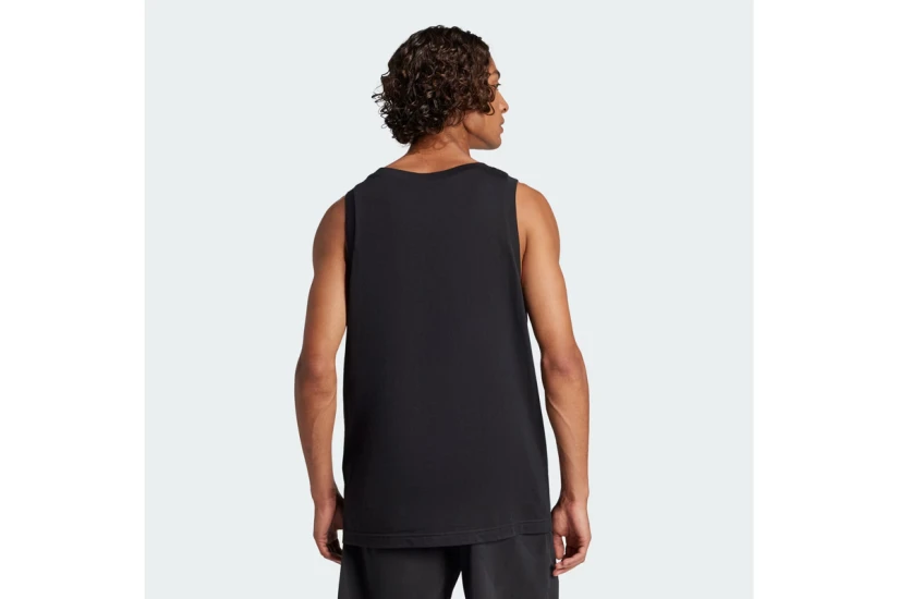 Adidas Performance Essentials Small Logo Ανδρική Αμάνικη Μπλούζα Μαύρη