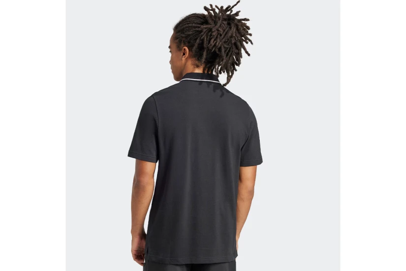 Adidas Performance Essentials Small Logo Piqué Ανδρική Κοντομάνικη Μπλούζα Polo Μαύρη