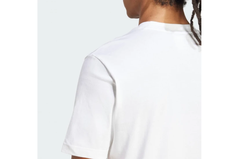 Adidas Performance Essentials Small Logo Single Jersey Ανδρικό Κοντομάνικο T-Shirt Λευκό