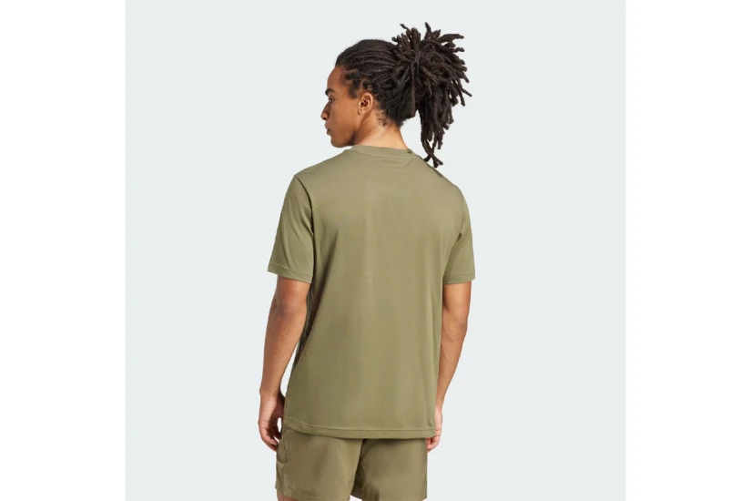 Adidas Performance Essentials Small Logo Single Jersey Ανδρικό Κοντομάνικο T-Shirt Χακί