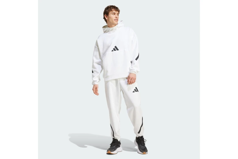 Adidas Performance Z.N.E. Ανδρικό Φούτερ με Κουκούλα Λευκό