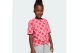 Adidas Performance Disney Minnie Mouse Παιδικό Σετ Κοντομάνικη Μπλούζα - Κολάν Φούξια, Κόκκινο, Γκρι