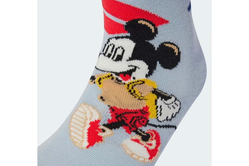 Adidas Performance Disney Mickey Mouse Παιδικές Ψηλές Κάλτσες Λευκές, Σιέλ, Μπλε Σκούρο 3 Ζεύγη