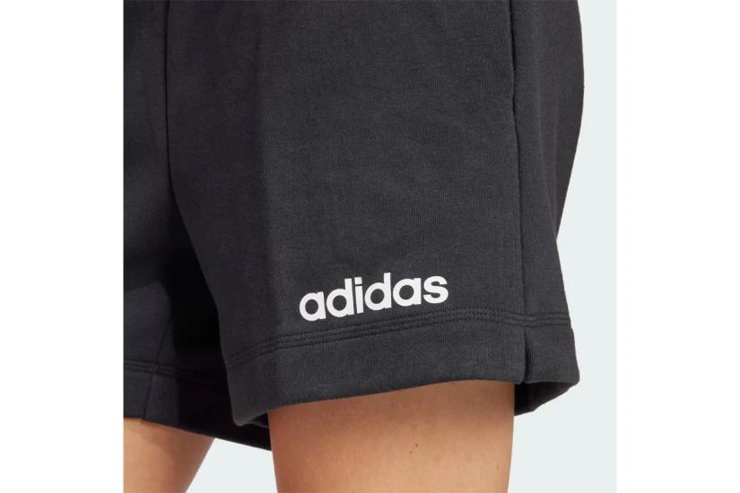 Adidas Performance Essentials Linear French Terry Γυναικείο Αθλητικό Σορτς Μαύρο, Λευκό