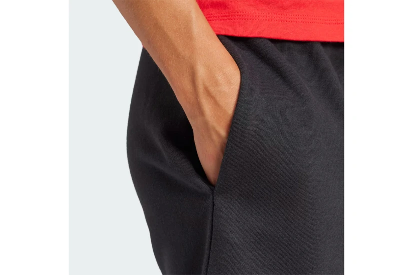 Adidas Performance Essentials Linear French Terry Γυναικείο Αθλητικό Σορτς Μαύρο, Λευκό
