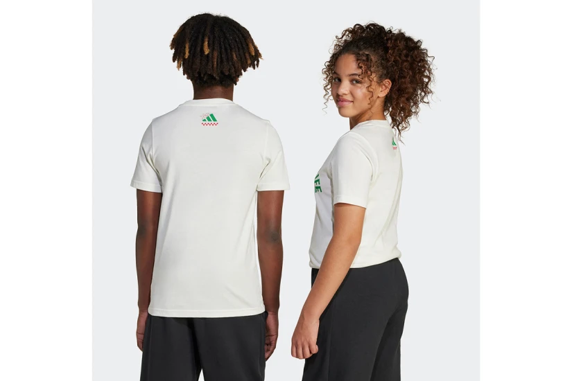 Adidas Performance Sportswear Lounge Pizza Παιδικό Κοντομάνικο T-Shirt Εκρού