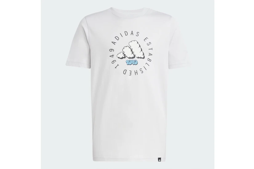 Adidas Performance Fun Graphic Παιδικό Κοντομάνικο T-Shirt Γκρι