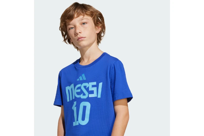 Adidas Performance Messi Name And Number Graphic Παιδικό Κοντομάνικο T-Shirt Μπλε