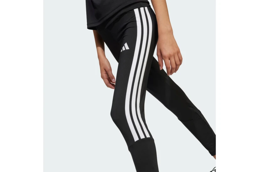 Adidas Performance Train Essentials 3-Stripes Μακρύ Κολάν Μαύρο, Λευκό