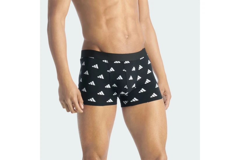 Adidas Performance Active Flex Cotton Ανδρικά Boxer Εσώρουχα Μαύρα, Ρουά 3 Τεμάχια