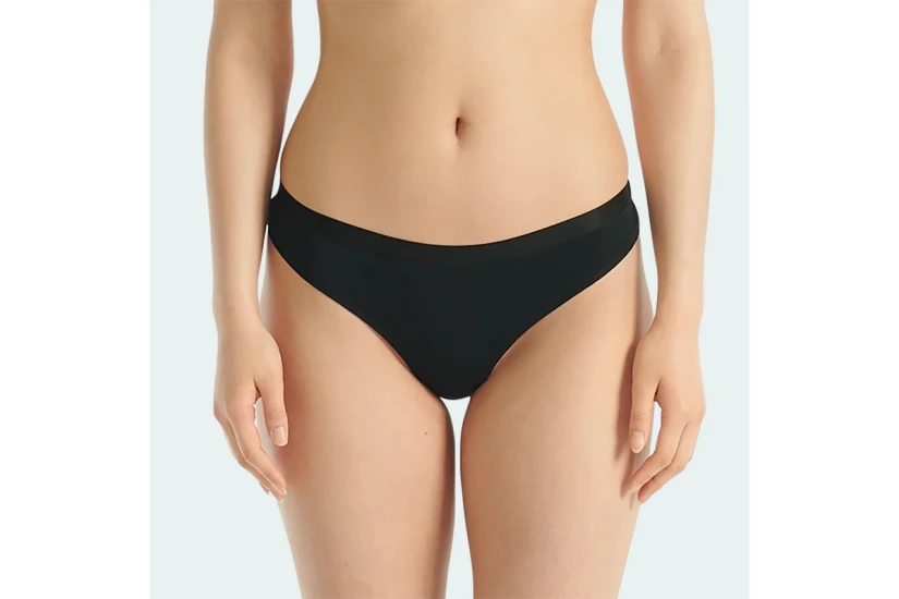 Adidas Performance Active Essentials Cotton Γυναικεία Εσώρουχα String Μαύρα 3 Τεμάχια