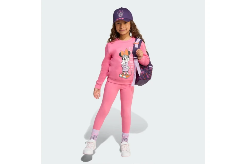 Adidas Performance Disney Minnie Mouse Παιδικό Σετ Μακρυμάνικη Μπλούζα - Κολάν
