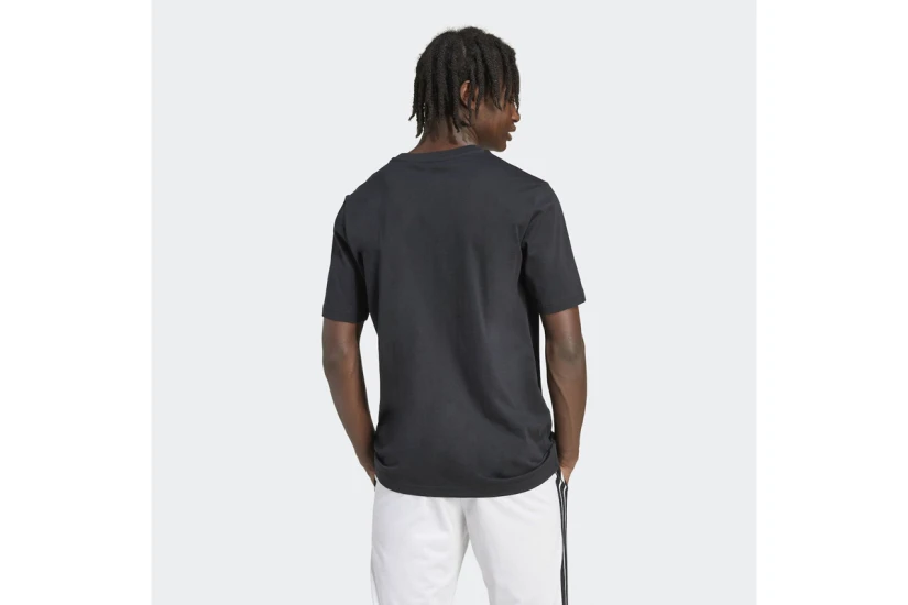 Adidas Pennant Trim Graphic Ανδρικό Κοντομάνικο T-Shirt Μαύρο