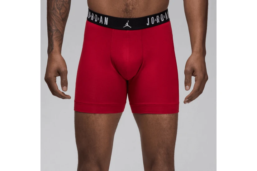 Jordan Flight Ανδρικά Boxer Εσώρουχα Μαύρα, Κόκκινα, Γκρι 3 Τεμάχια