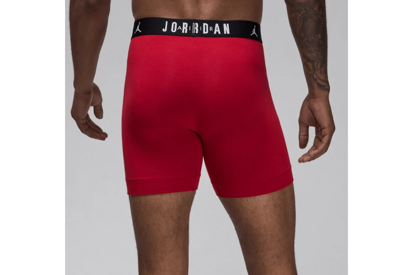 Jordan Flight Ανδρικά Boxer Εσώρουχα Μαύρα, Κόκκινα, Γκρι 3 Τεμάχια