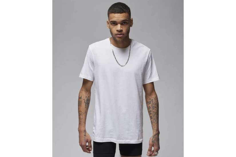 Jordan Flight Cotton Stretch Κοντομάνικο T-Shirt Λευκό 2 Τεμάχια