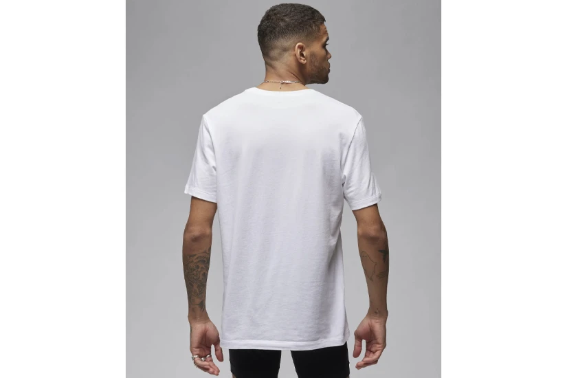 Jordan Flight Cotton Stretch Κοντομάνικο T-Shirt Λευκό 2 Τεμάχια