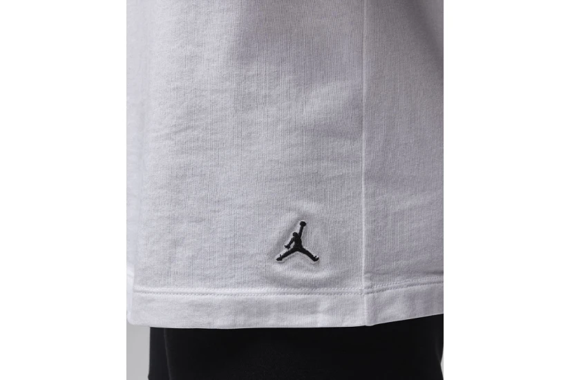 Jordan Flight Cotton Stretch Κοντομάνικο T-Shirt Λευκό 2 Τεμάχια