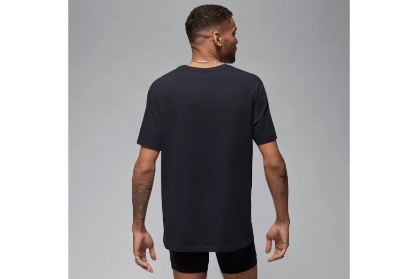 Jordan Flight Cotton Stretch Κοντομάνικο T-Shirt Μαύρο 2 Τεμάχια