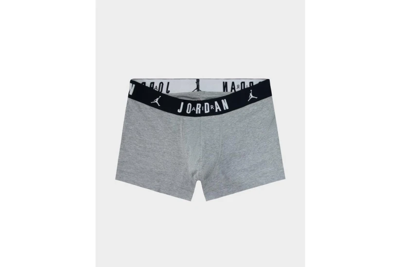 Jordan Flight Cotton Core Ανδρικά Εσώρουχα Μπόξερ Μαύρα, Κόκκινα, Γκρι 3 Τεμάχια