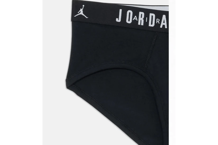 Jordan Flight Cotton Ανδρικά Εσώρουχα Σλιπ Μαύρα, Γκρι, Κόκκινα 3 Τεμάχια