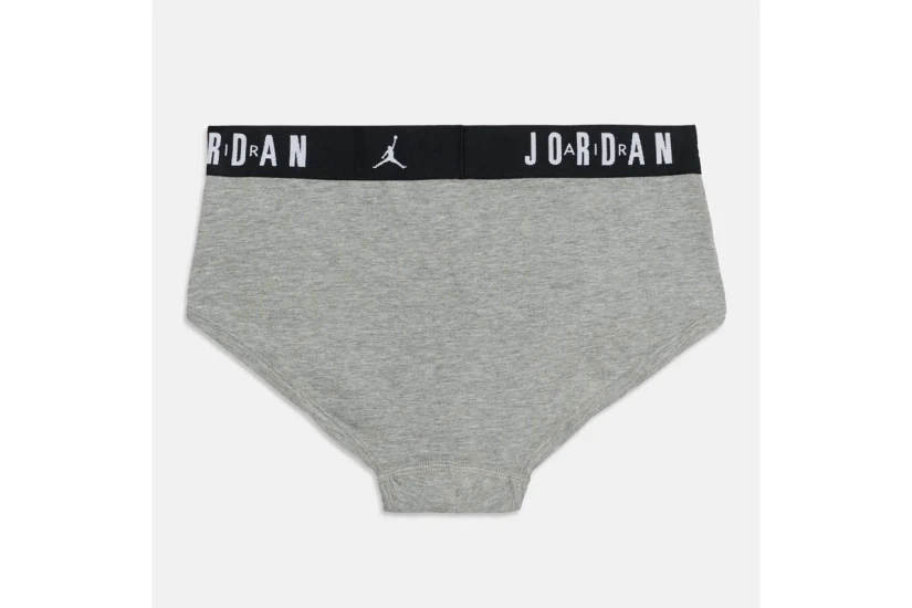 Jordan Flight Cotton Ανδρικά Εσώρουχα Σλιπ Μαύρα, Γκρι, Κόκκινα 3 Τεμάχια