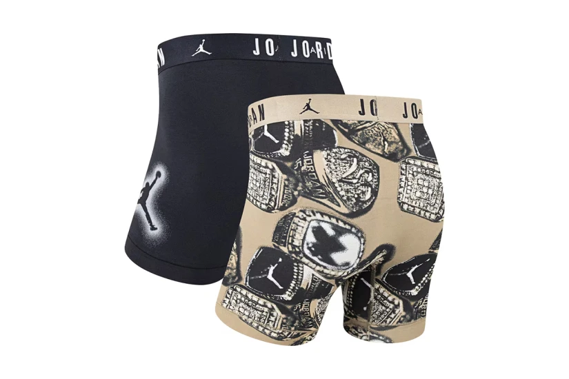 Jordan Flight Cotton Stretch Ανδρικά Εσώρουχα Μπόξερ 2 Τεμάχια