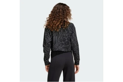 Adidas Performance Future Icons Cropped Μπλούζα Με Λαιμόκοψη (JM1367)