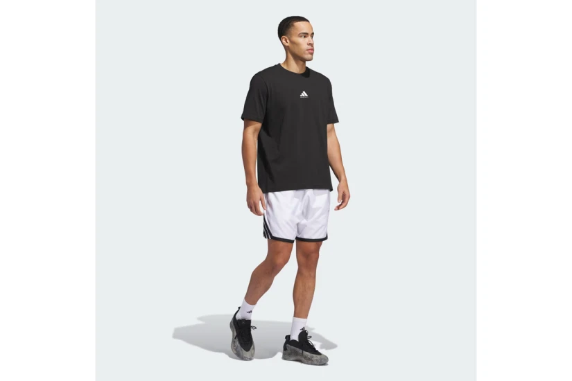 Adidas Performance Crazy Lite Ανδρική Μπασκετική Βερμούδα Λευκή, Μαύρη