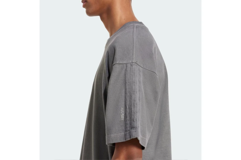 Adidas All SZN Washed Ανδρικό Κοντομάνικο T-Shirt Γκρι 