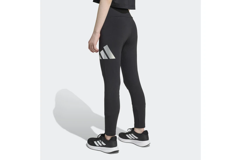 Adidas Performance Everyday Glam Μακρύ Κολάν Μαύρο, Ασημί