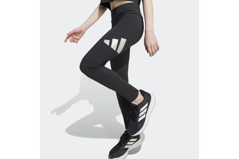 Adidas Performance Everyday Glam Μακρύ Κολάν Μαύρο, Ασημί