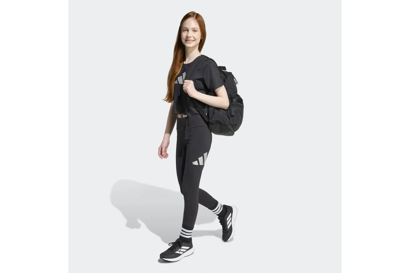 Adidas Performance Everyday Glam Μακρύ Κολάν Μαύρο, Ασημί