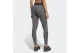 Adidas Performance Hyperglam Rib Γυναικείο Μακρύ Κολάν Ανθρακί, Μαύρο