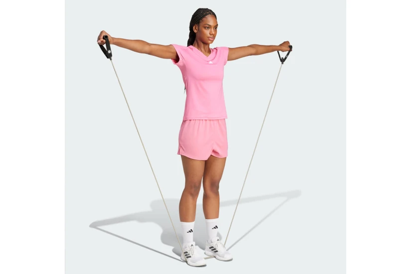 Adidas Performance AEROREADY Train Essentials Minimal Branding Γυναικείο Κοντομάνικο T-Shirt Ροζ