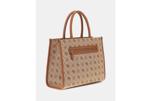 Guess Neda 4G Peony Logo Τσάντα Tote (JP965422 LATTE LOGO)