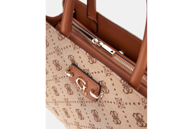 Guess Neda 4G Peony Logo Τσάντα Ωμου - Χειρός Μπεζ, Καφέ