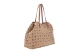Guess Neda 4G Peony Logo Τσάντα Shopper Μπεζ, Καφέ