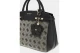 Guess Melinda Logo Τσάντα Χειρός Μαύρη, Γκρι, Χρυσή