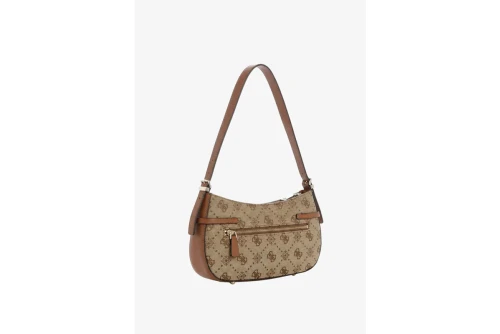 Guess Melinda Logo Τσάντα Ώμου - Χειρός (JP990217 LATTE LOGO)