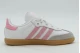 Adidas Originals Samba OG Comfort Closure Elastic Lace Βρεφικά Sneakers Λευκά, Ροζ, Γκρι