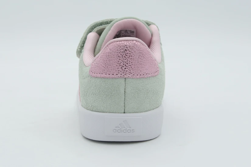 Adidas Performance VL Court 3.0 Βρεφικά Sneakers Γκρι, Ροζ, Λευκά